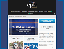 Tablet Screenshot of epiccharterschools.org